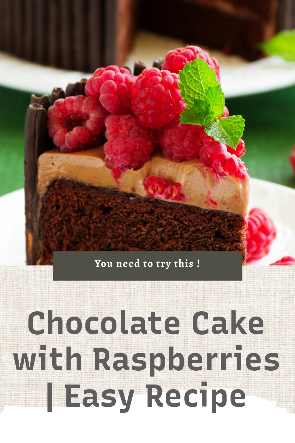 Easy Chocolate Raspberry Cake Recipe for Beginners ingredients