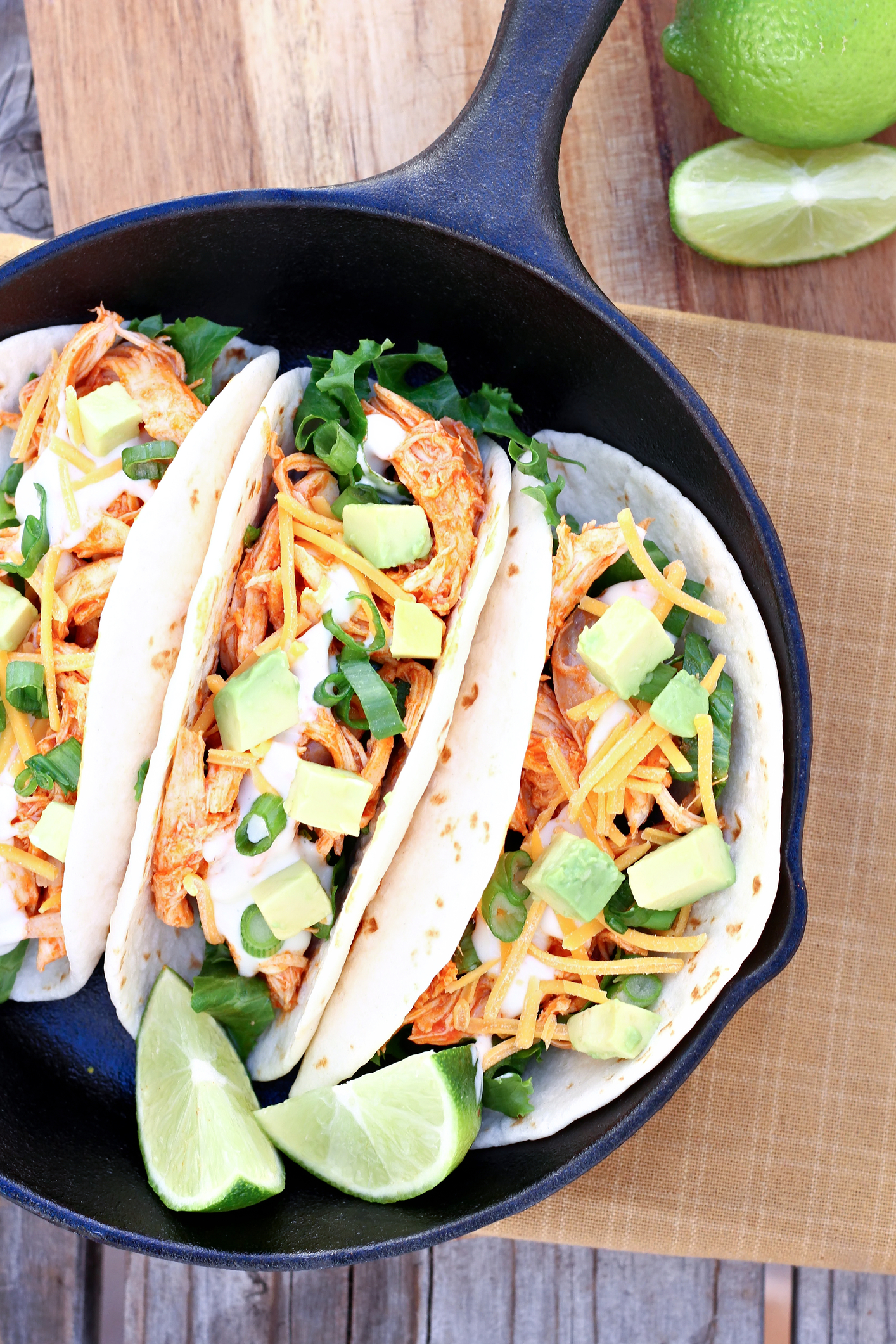 Spicy Buffalo Chicken Tacos in 25 Minutes