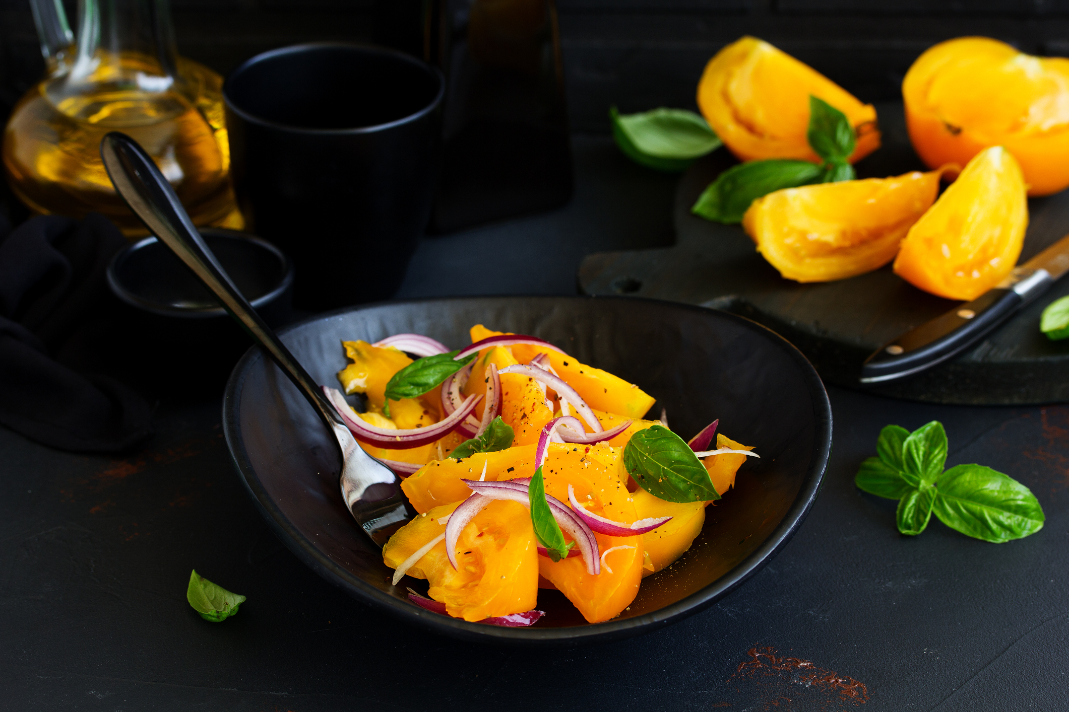 Yellow Tomato Salad Simple Light Summer Recipe