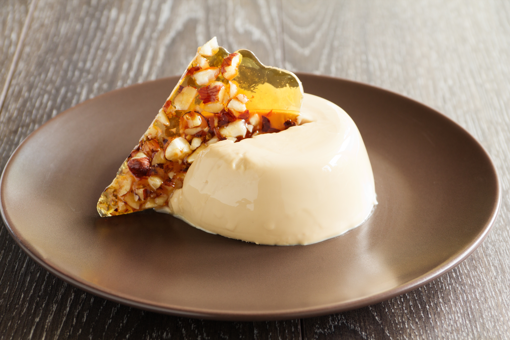 Smooth Coffee Panna Cotta Crunchy Roasted Peanuts Smooth Coffee Panna Cotta Crunchy Roasted Peanuts