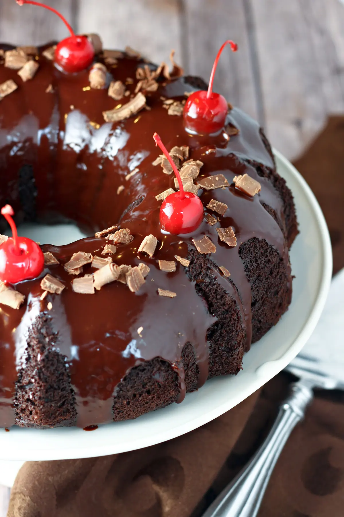Decadent Cherry Chocolate Truffle Cake Recipe