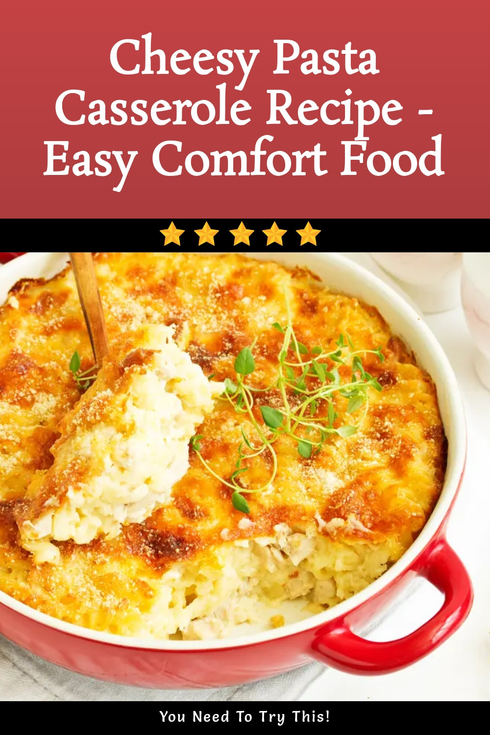 Cheesy Pasta Casserole Easy Weeknight Comfort Dinner ingredients
