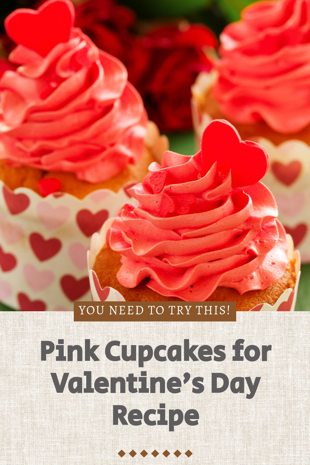 Pink Valentine Cupcakes A Sweet Heart Recipe ingredients