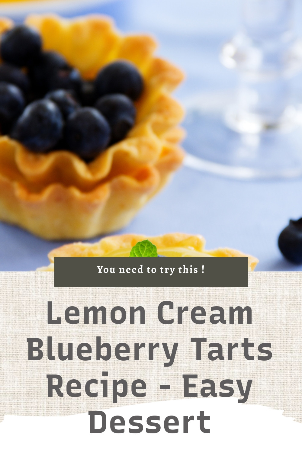 Easy Lemon Blueberry Tarts Recipe Delight ingredients