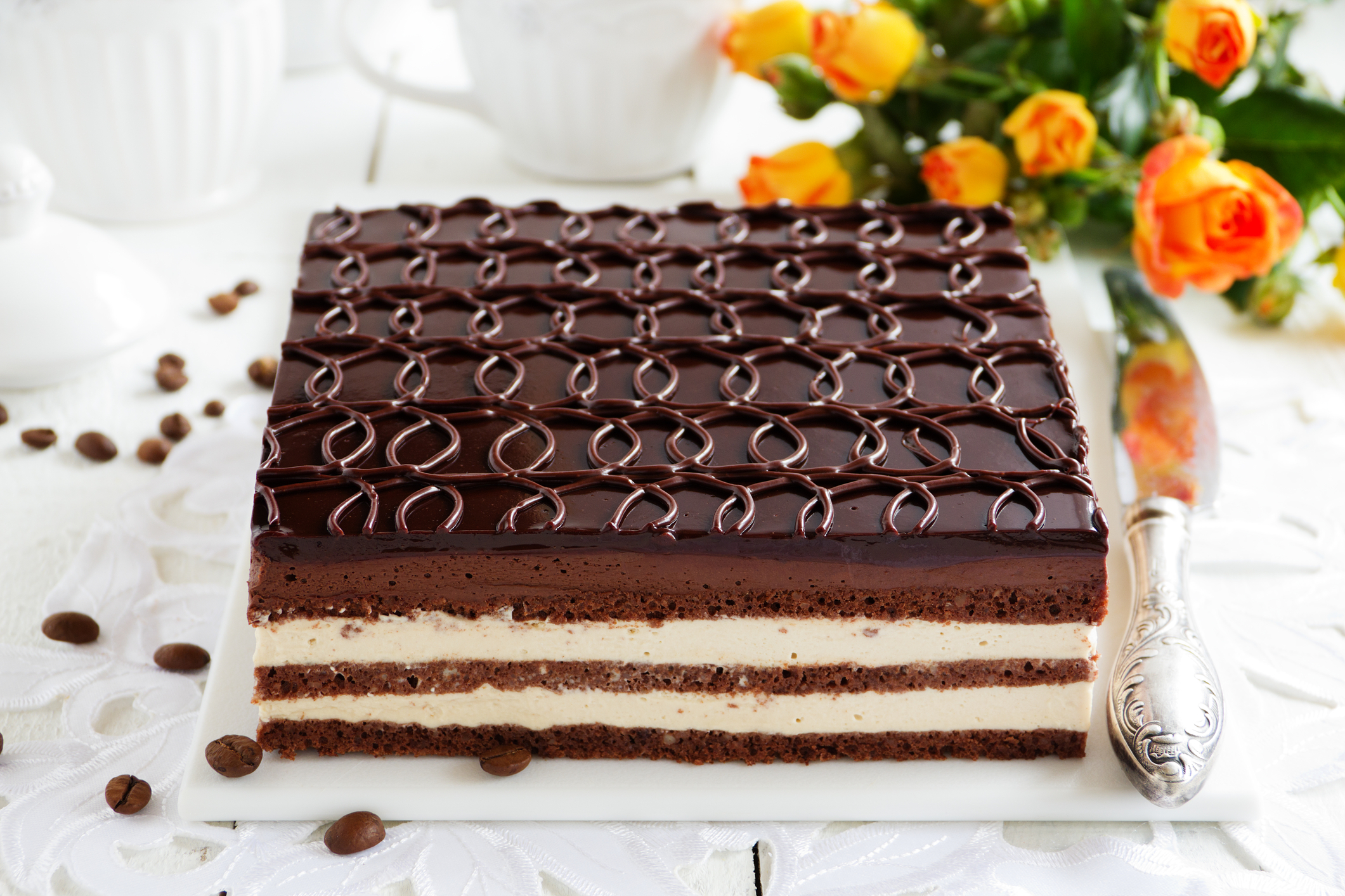 Classic Chocolate Coffee Cake Opera Recipe