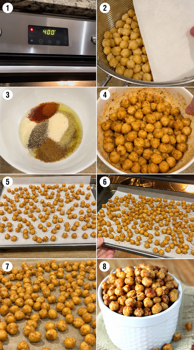 Perfectly Spiced Crispy Roasted Chickpeas Recipe ingredients