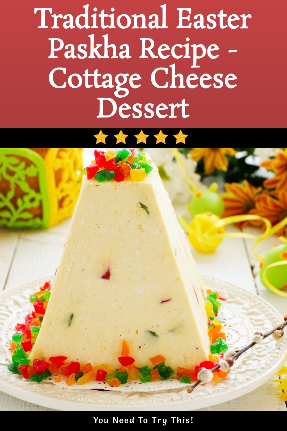 Traditional Easter Paskha Cottage Cheese Delight ingredients
