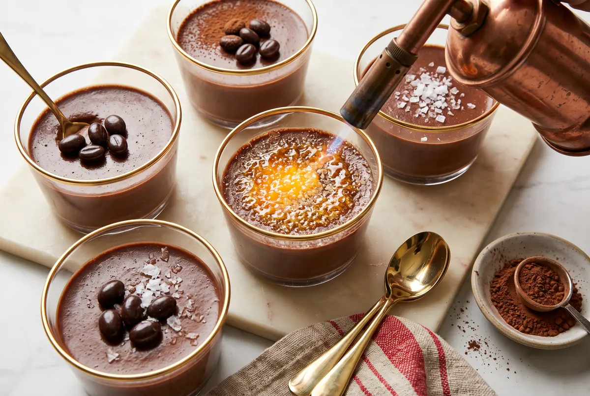 Silky Chocolate Cardamom Pots de Creme (Make-Ahead)