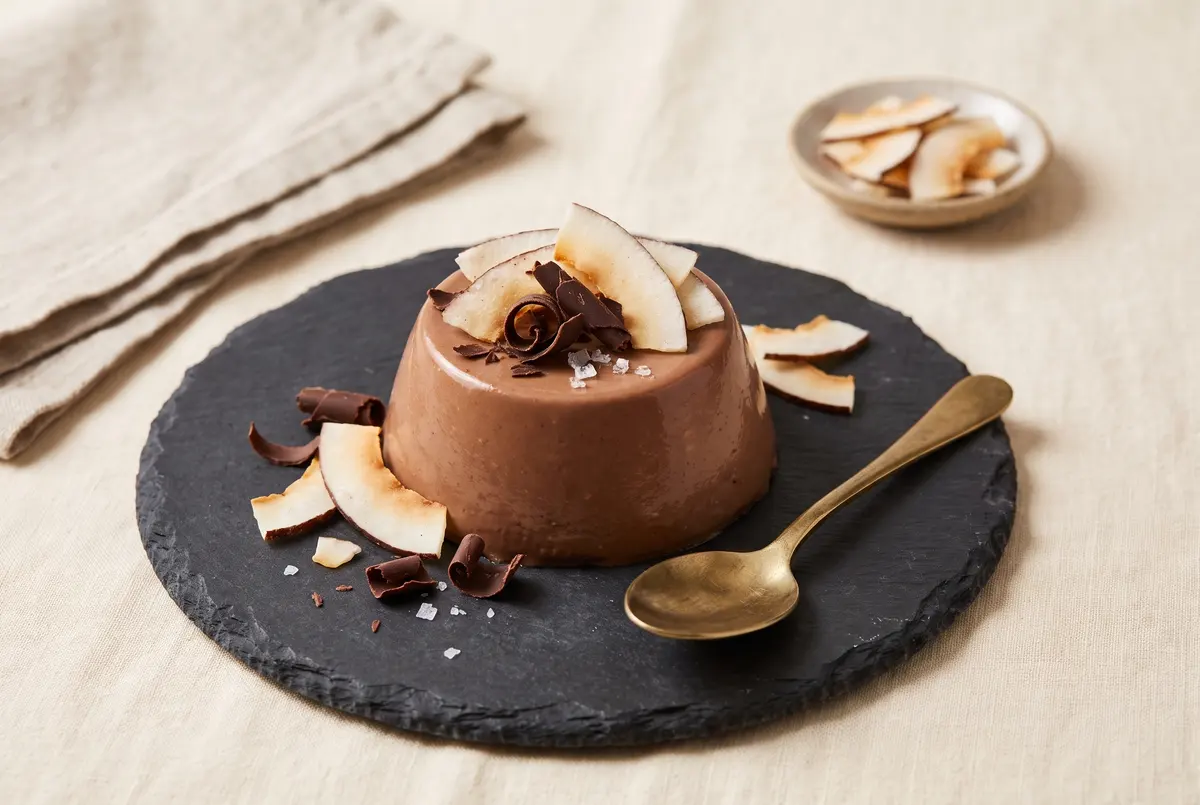 Silky Chocolate Coconut Panna Cotta (5-Ingredient Make-Ahead Dessert)