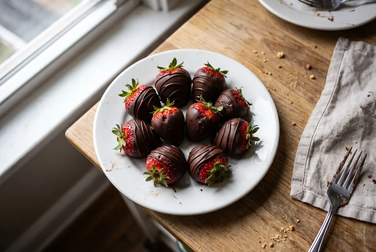 Easy Homemade Chocolate Covered Strawberries