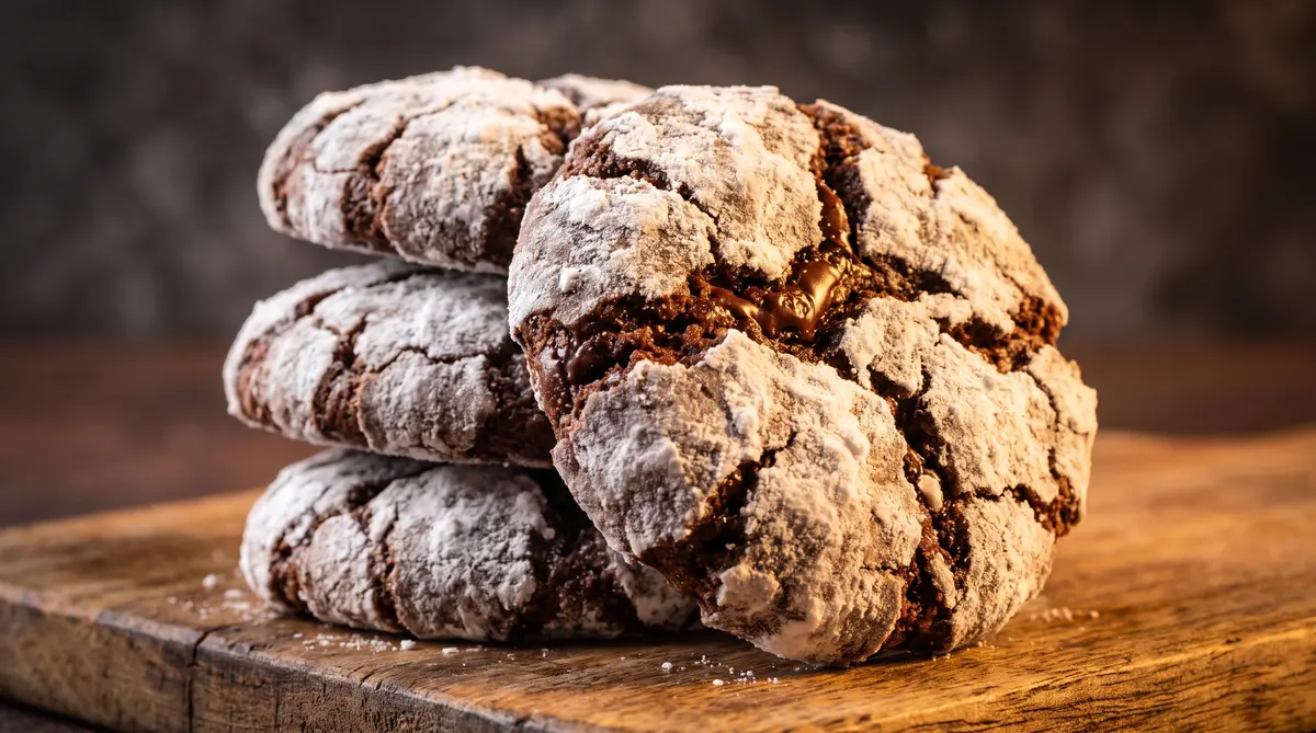 Perfect Fudgy Chocolate Crinkle Cookies Recipe
