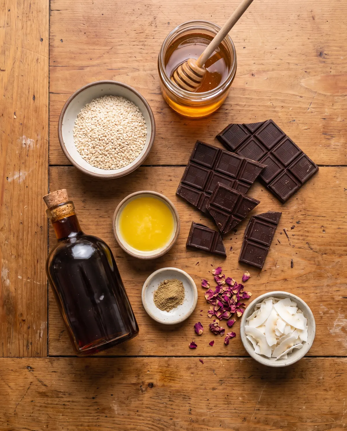 Chocolate Dipped Sesame Honey Candy (Easy 4-Ingredient Bark)