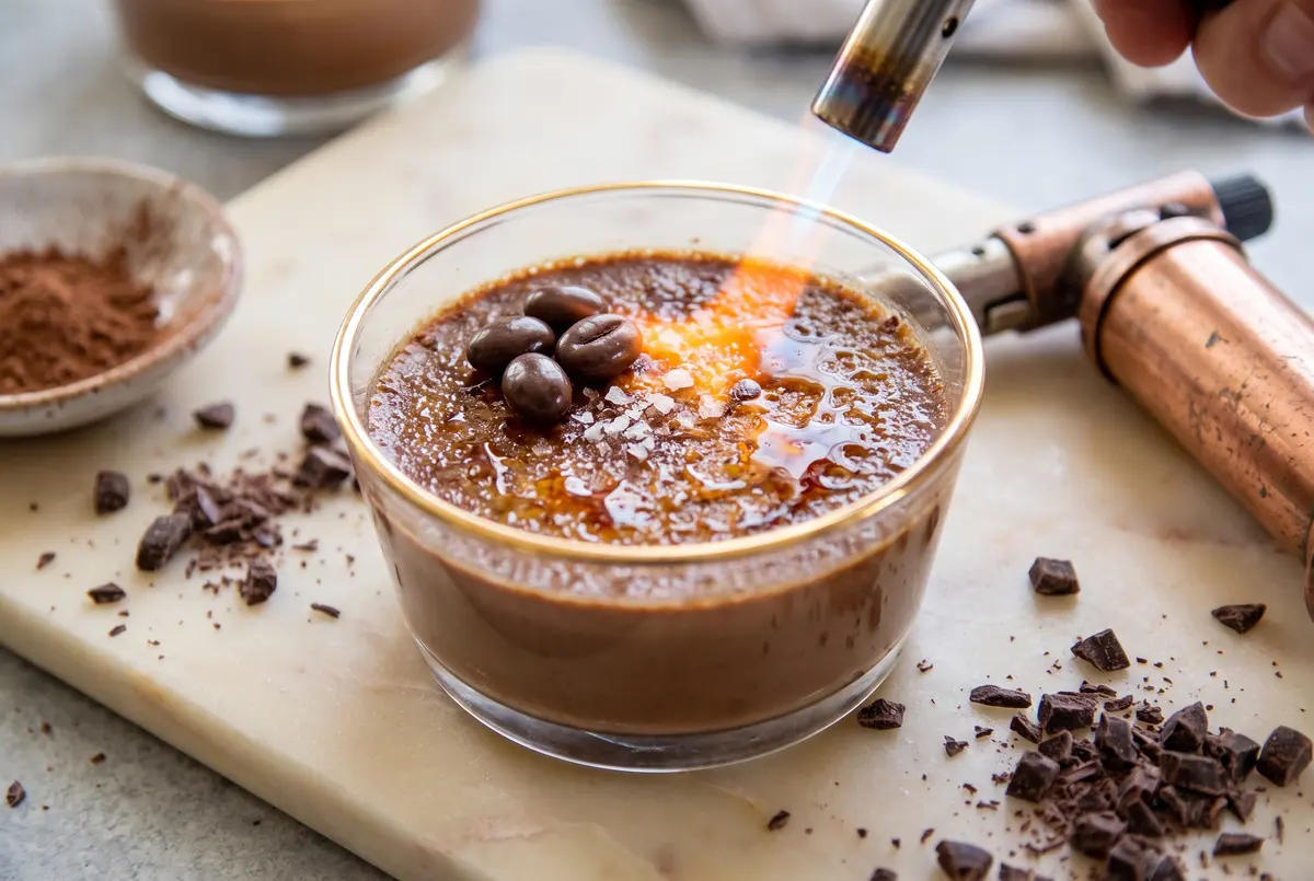 Decadent Chocolate Espresso Crème Brûlée (Make-Ahead)