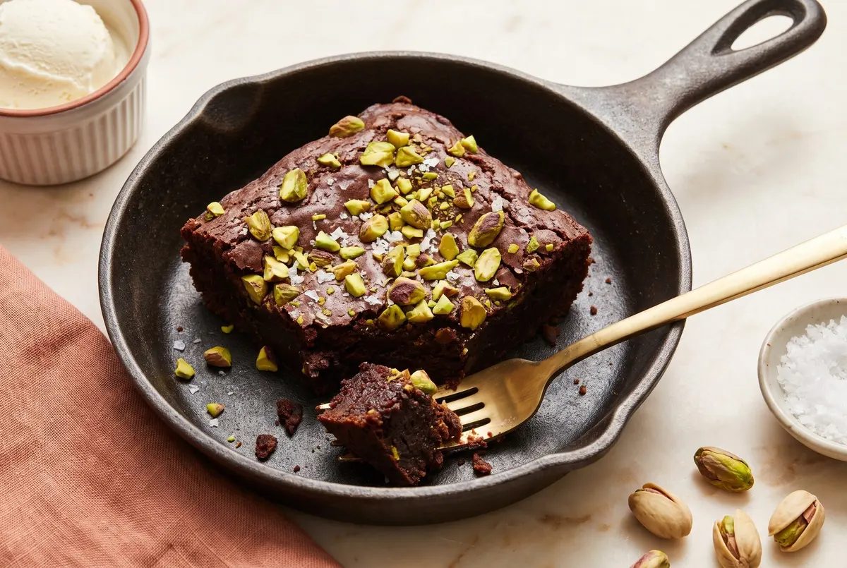 Fudgy Olive Oil Brownies with Pistachios and Sea Salt Fudgy Olive Oil Brownies with Pistachios and Sea Salt