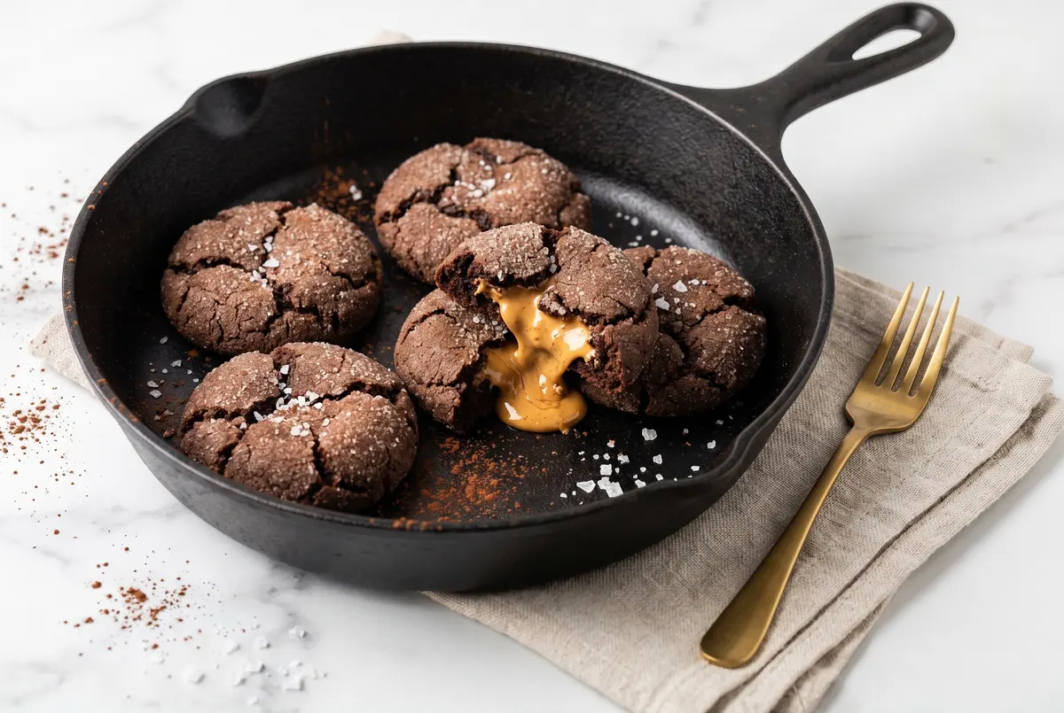 Fudgy Chocolate Peanut Butter Cup Cookies (Soft & Gooey)