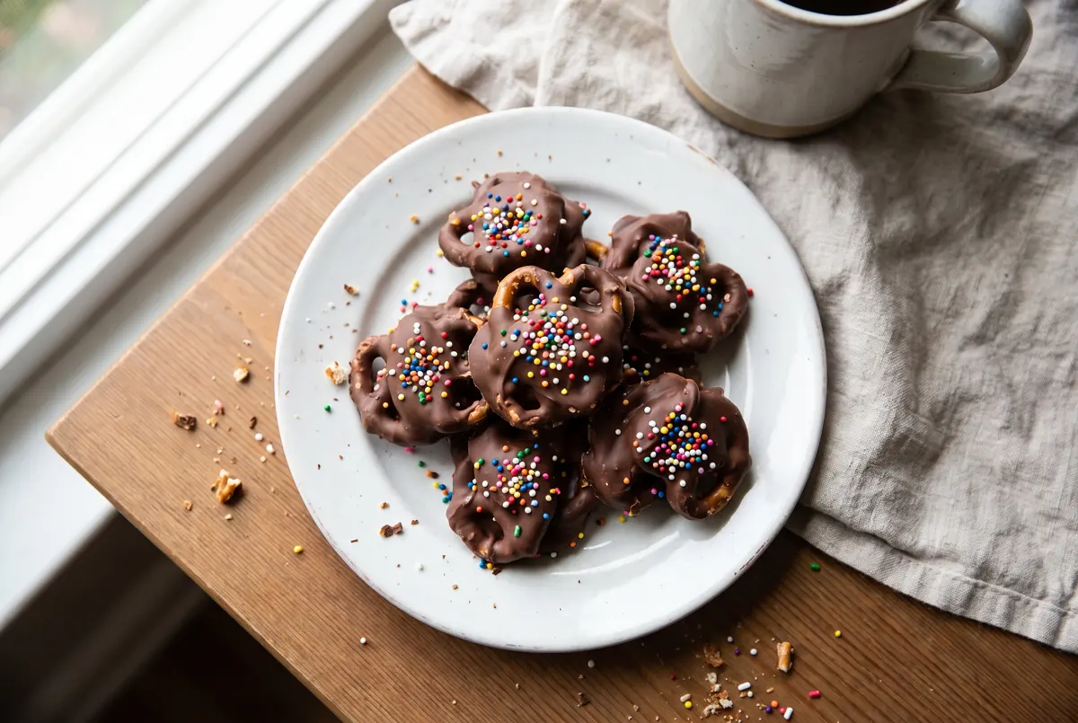 Easy Homemade Chocolate Pretzel Clusters Recipe