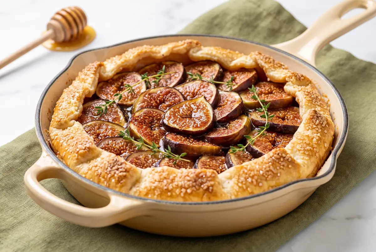 Rustic Roasted Fig Galette with Honey & Thyme