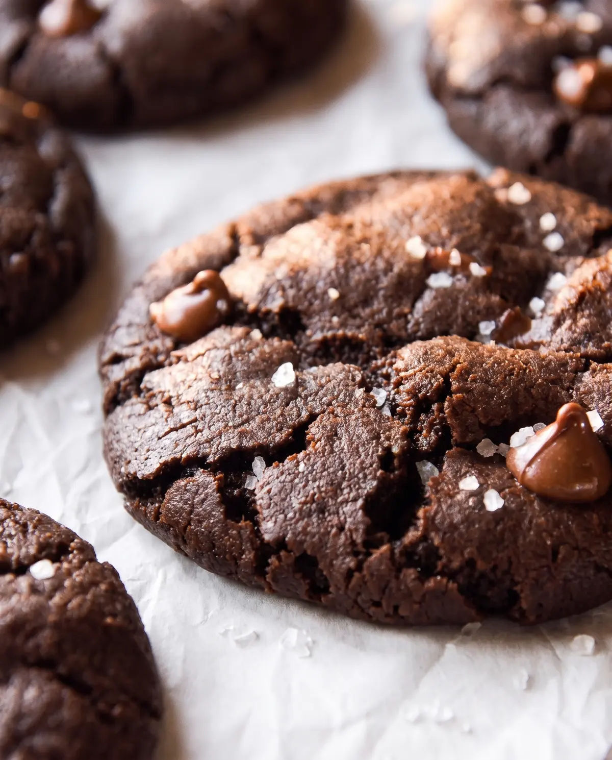 Soft Chocolate Sea Salt Cookies Recipe (Bakery-Style)