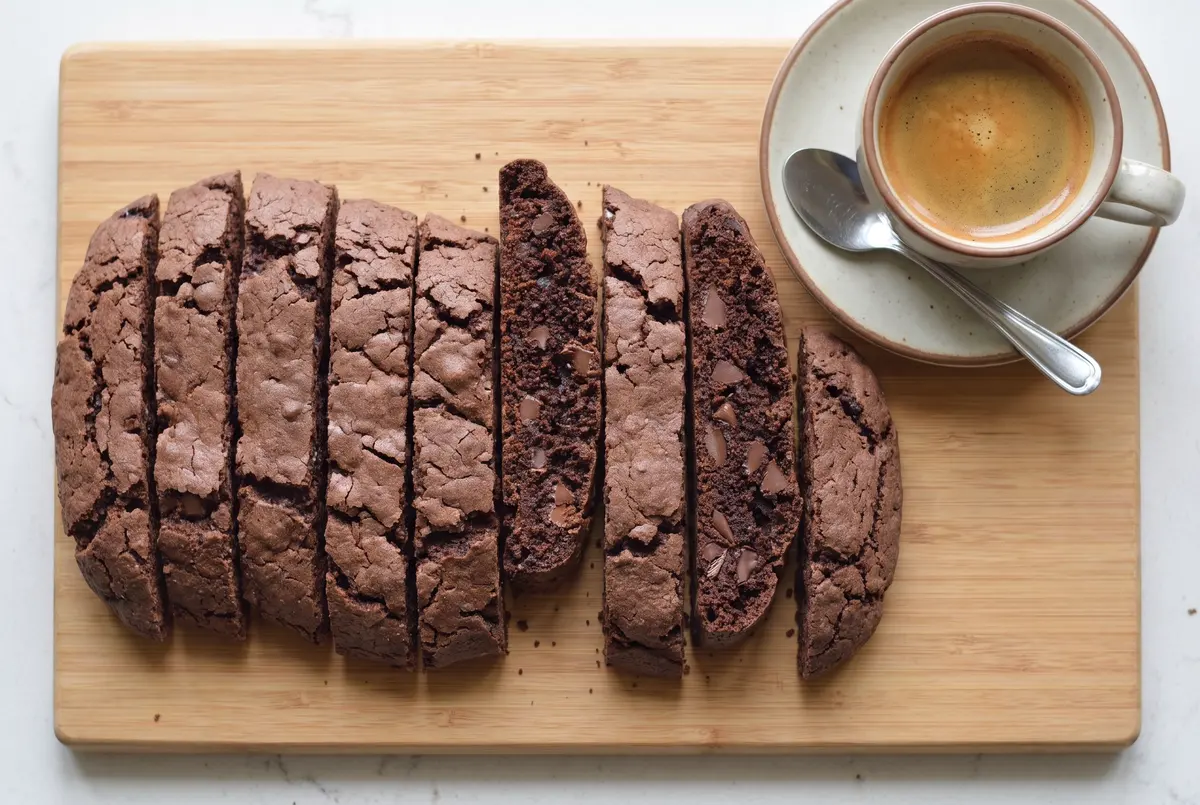 Crispy Double Chocolate Biscotti (The Perfect Dunking Cookie) Crispy Double Chocolate Biscotti (The Perfect Dunking Cookie)