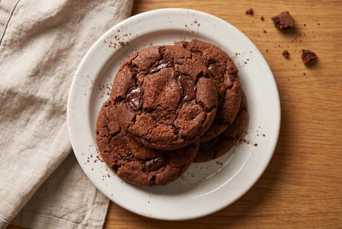 Best Double Chocolate Chunk Cookies Recipe