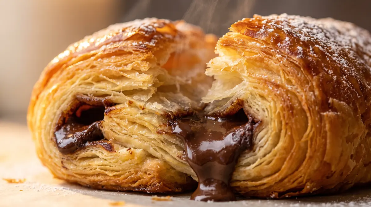 Homemade Pain au Chocolat (Flaky Chocolate Croissants)