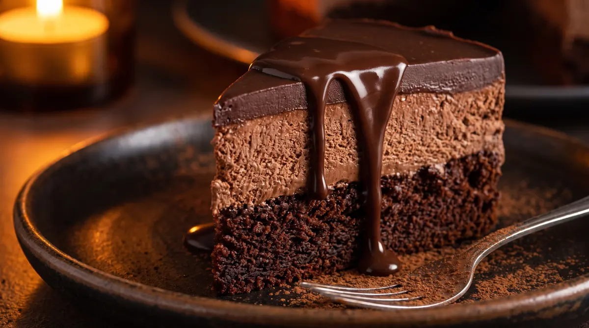 Ultimate Triple Chocolate Mousse Cake Recipe