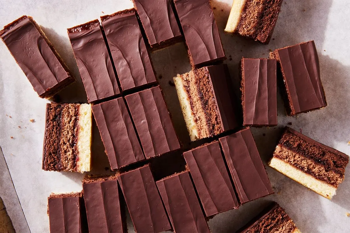 Ombre Chocolate Cake Bars Recipe
