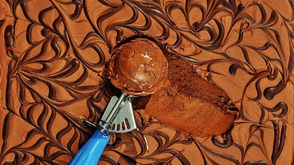 Double Dark Chocolate No-Churn Ice Cream