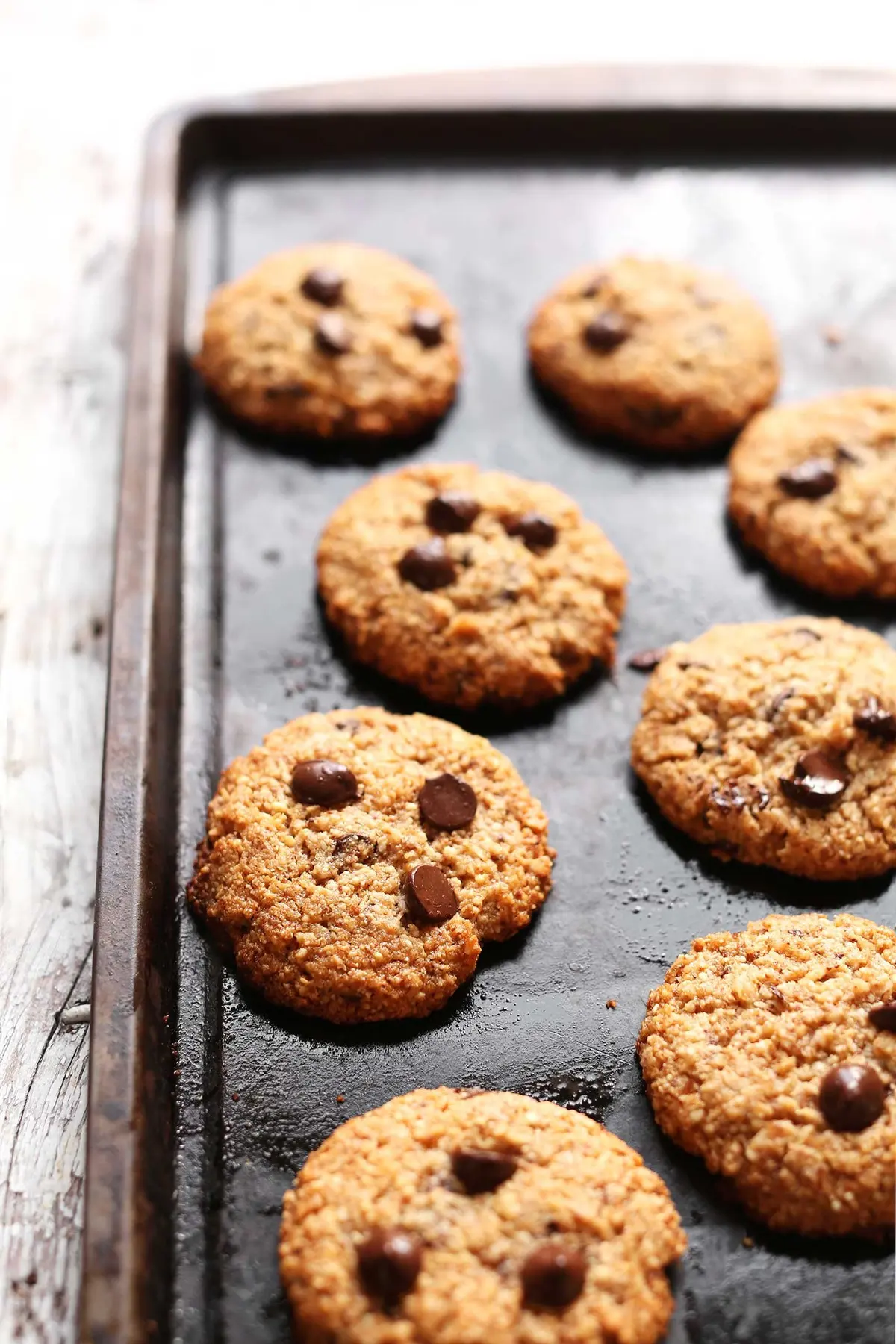 Chocolate Chip Almond Meal Cookies