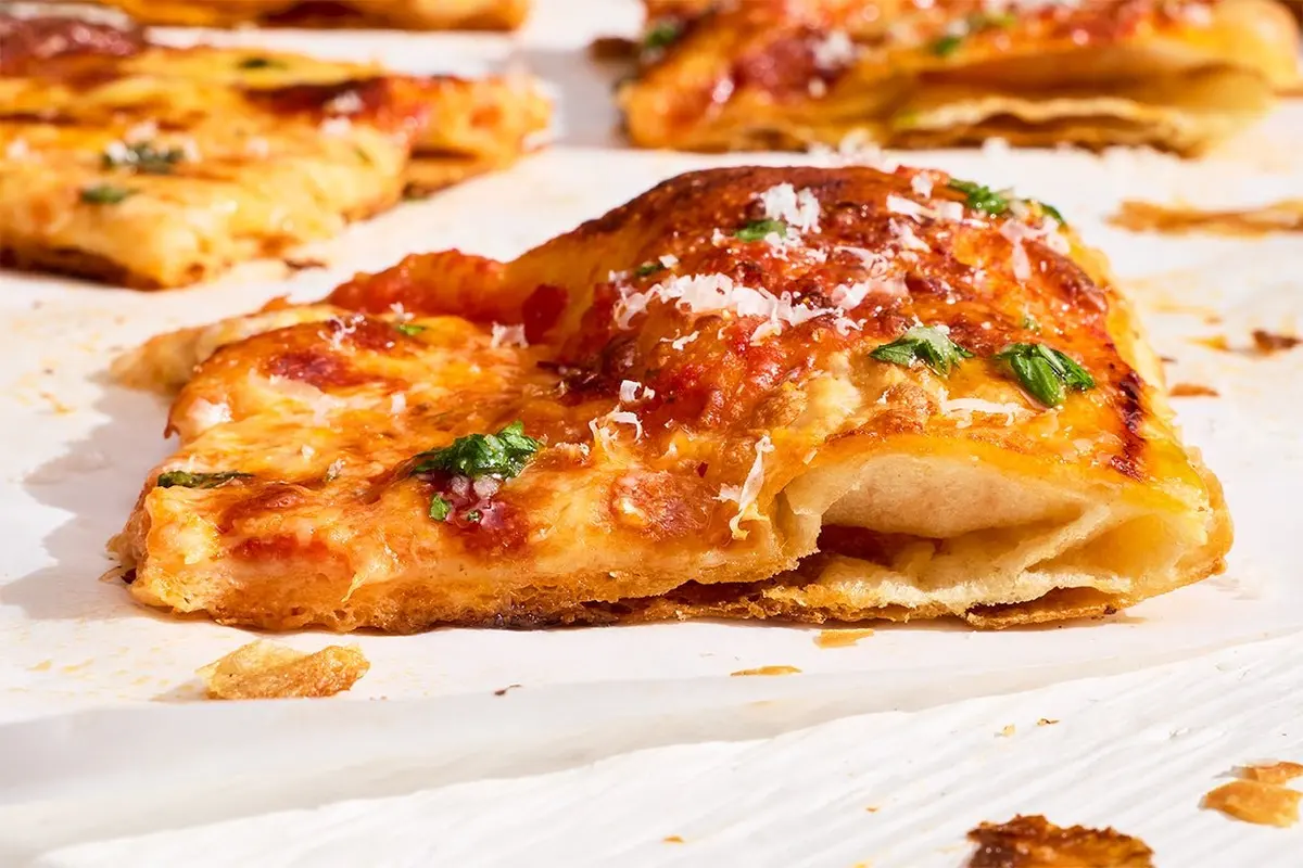 Flaky Puff Crust Pizza