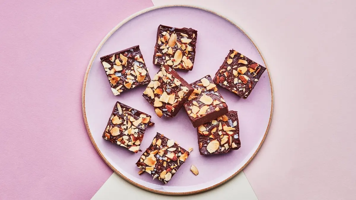 Chocolate-Almond Fridge Fudge - photo from Bon Appétit
