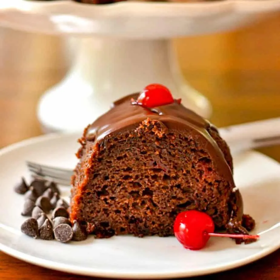 Easy Chocolate Cherry Cake - photo from Small Town Woman