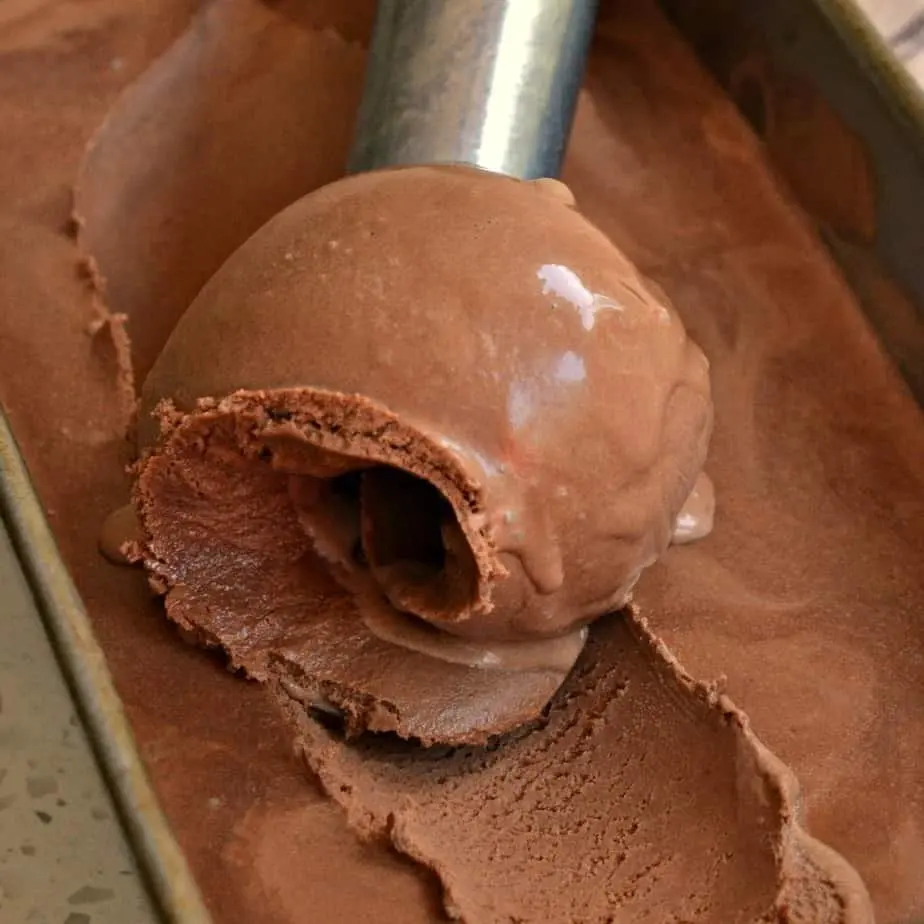 Homemade Chocolate Ice Cream - photo from Small Town Woman