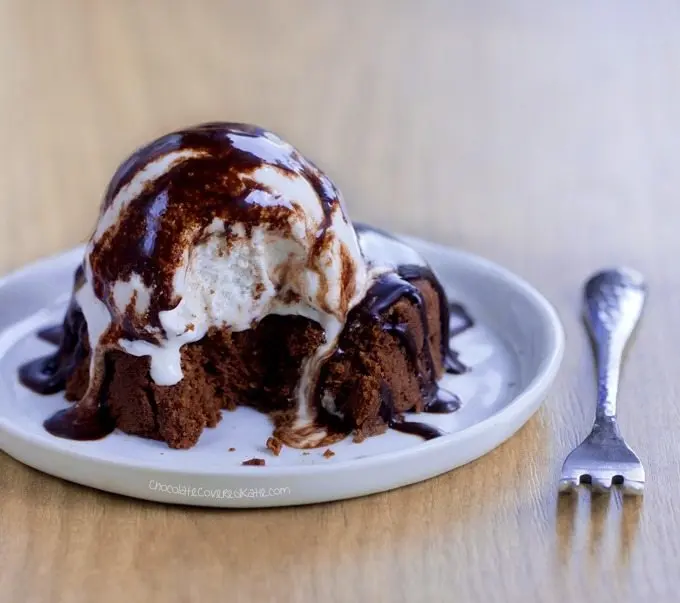Flourless Chocolate Cake (Healthy Vegan) - photo from Chocolate Covered Katie