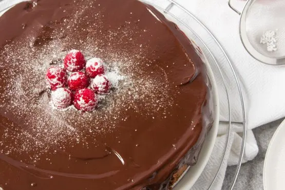 Chocolate Fantasy Cake With Chocolate Ganache Icing Recipe