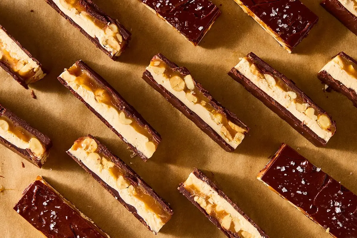 Chocolate Peanut Nougat Bars Recipe | King Arthur Baking