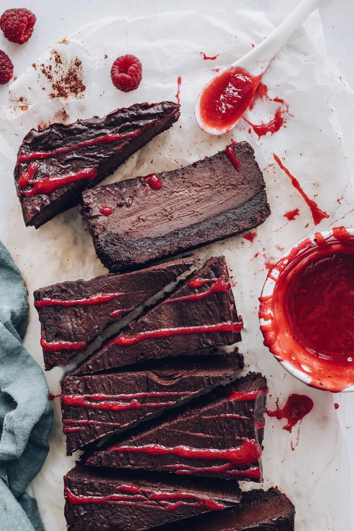 Easy Baked Chocolate Cheesecake (Vegan + GF)