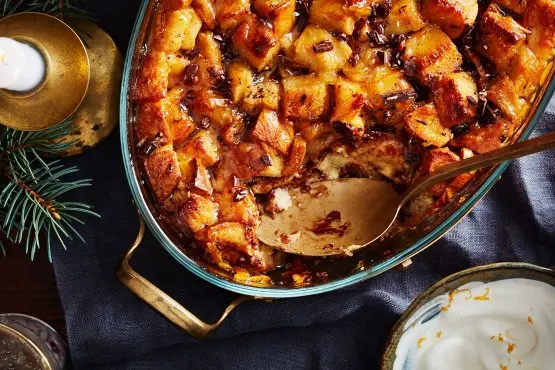 Chocolate Orange Brioche Bread Pudding recipe