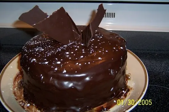Chocolate Chocolate Pudding Cake with Chocolate Ganache recipe