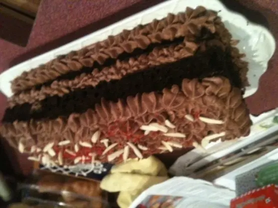 Chocolate Almond Mousse Cake recipe