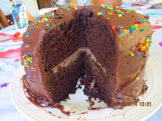 Favorite Fudge Birthday Cake
