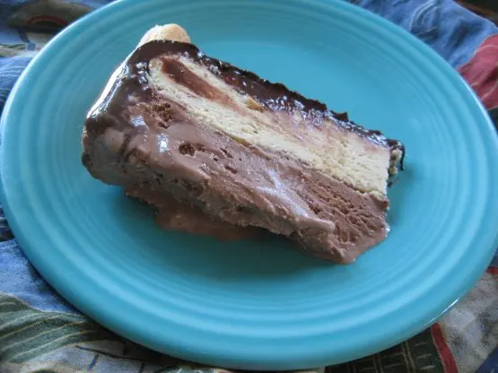 Frozen Chocolate Peanut Butter Ribbon Torte Recipe