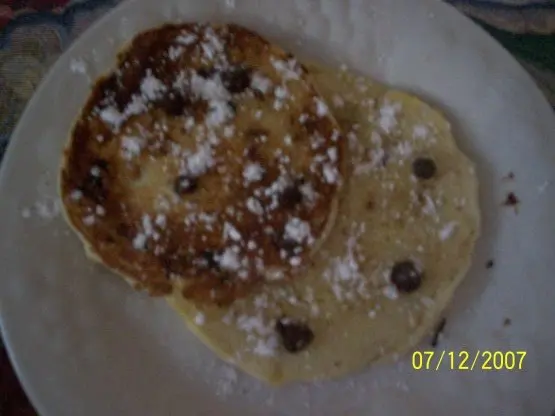 Bisquick Banana Pancakes (Chocolate Chips?!) Recipe