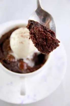 1 Minute Microwave Brownie-Microwave Mug Meal Recipe