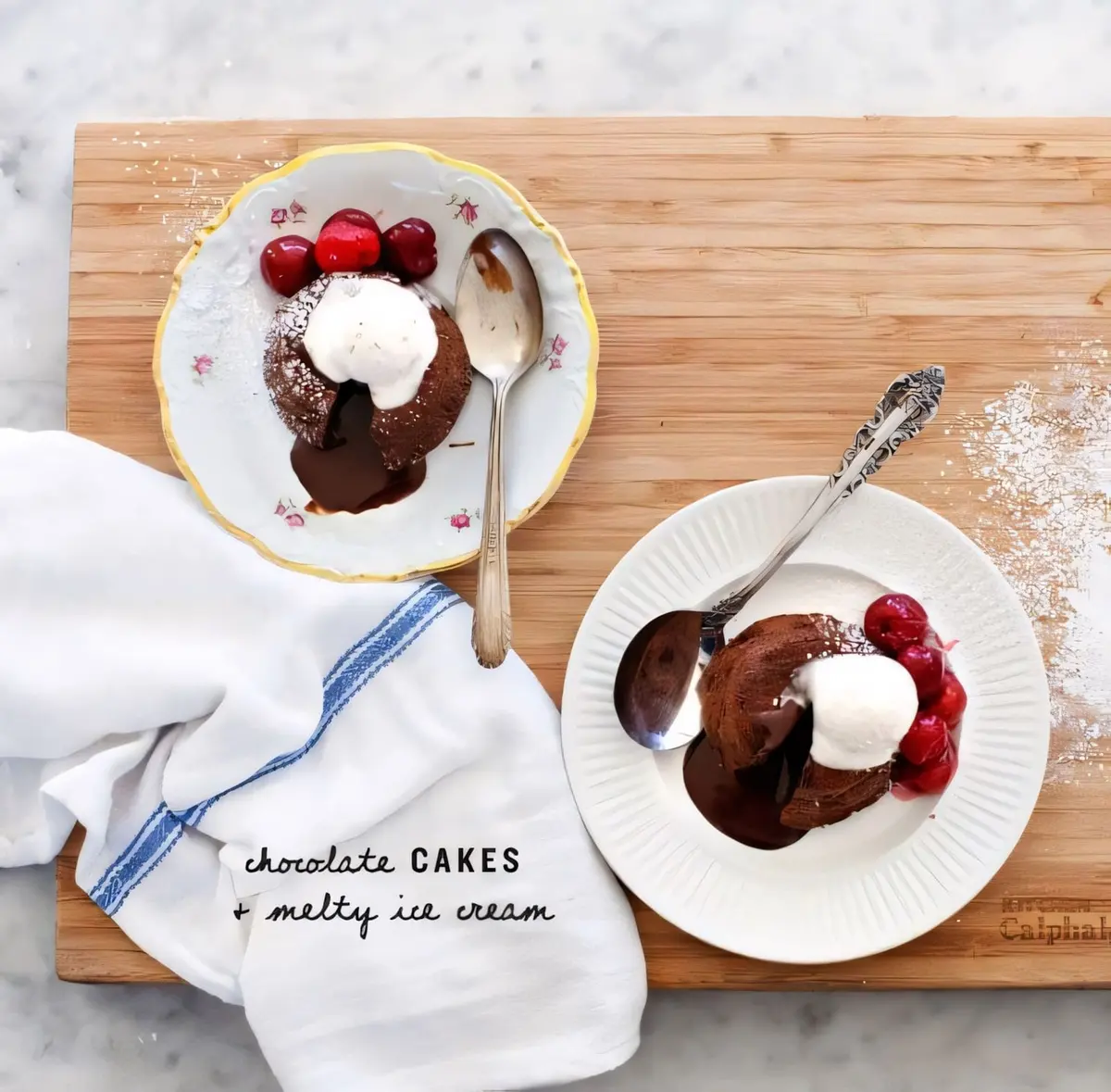 Valentine's Molten Chocolate Cakes Recipe