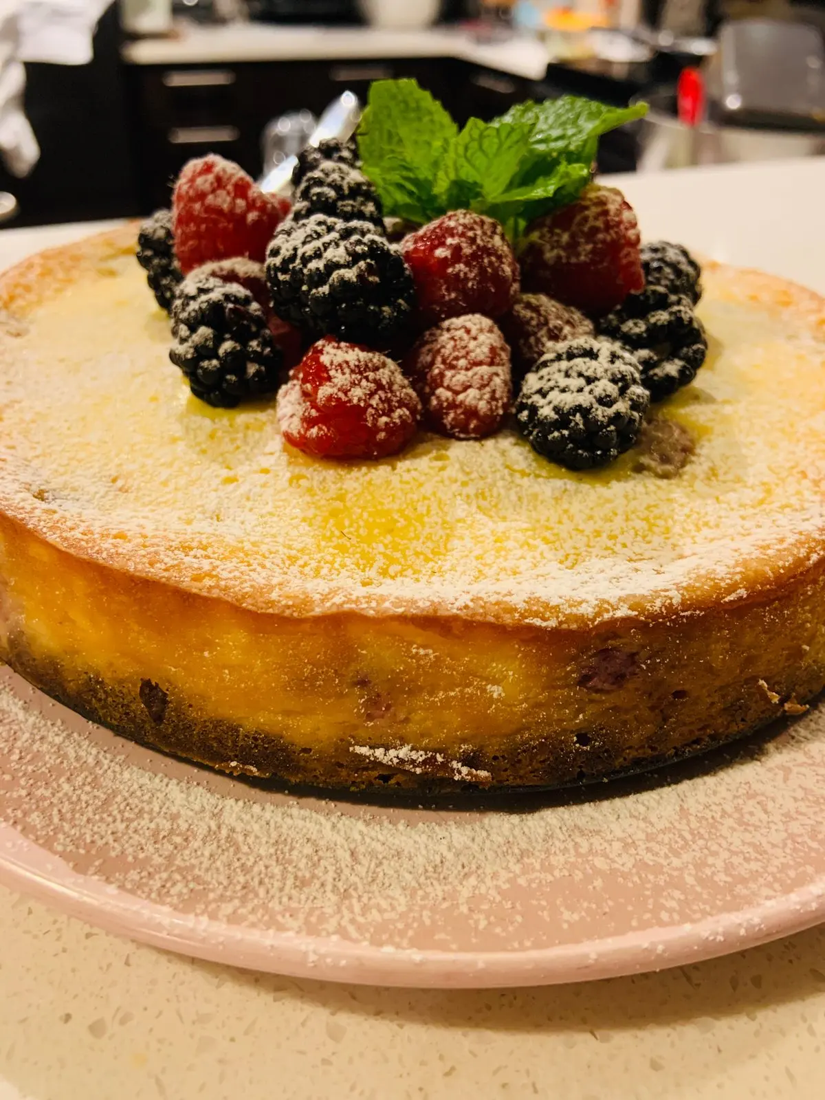 Raspberry, Mascarpone and White Chocolate Cheesecake