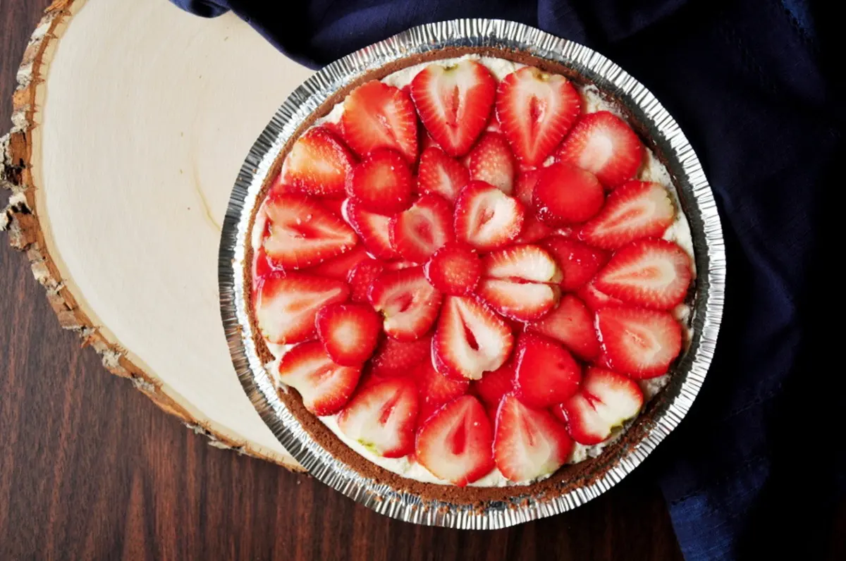 Easy No Bake White Chocolate Cheesecake