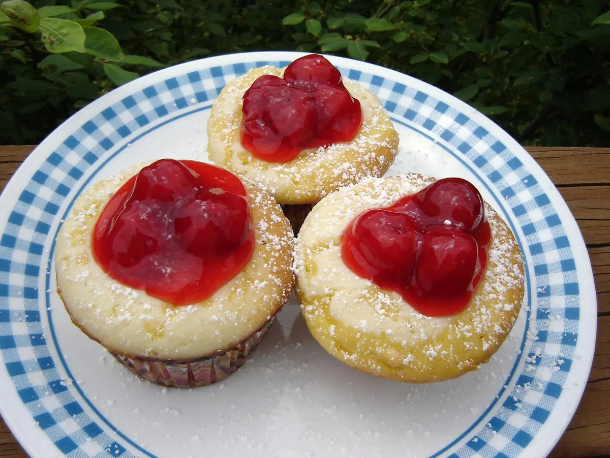 White Chocolate Cherry Cupcakes or Icing