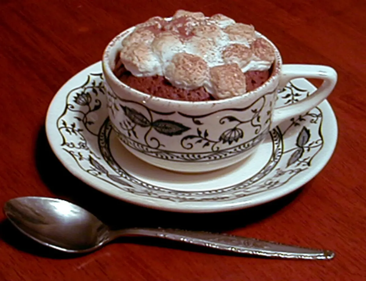Hot Chocolate Cake With Marshmallows