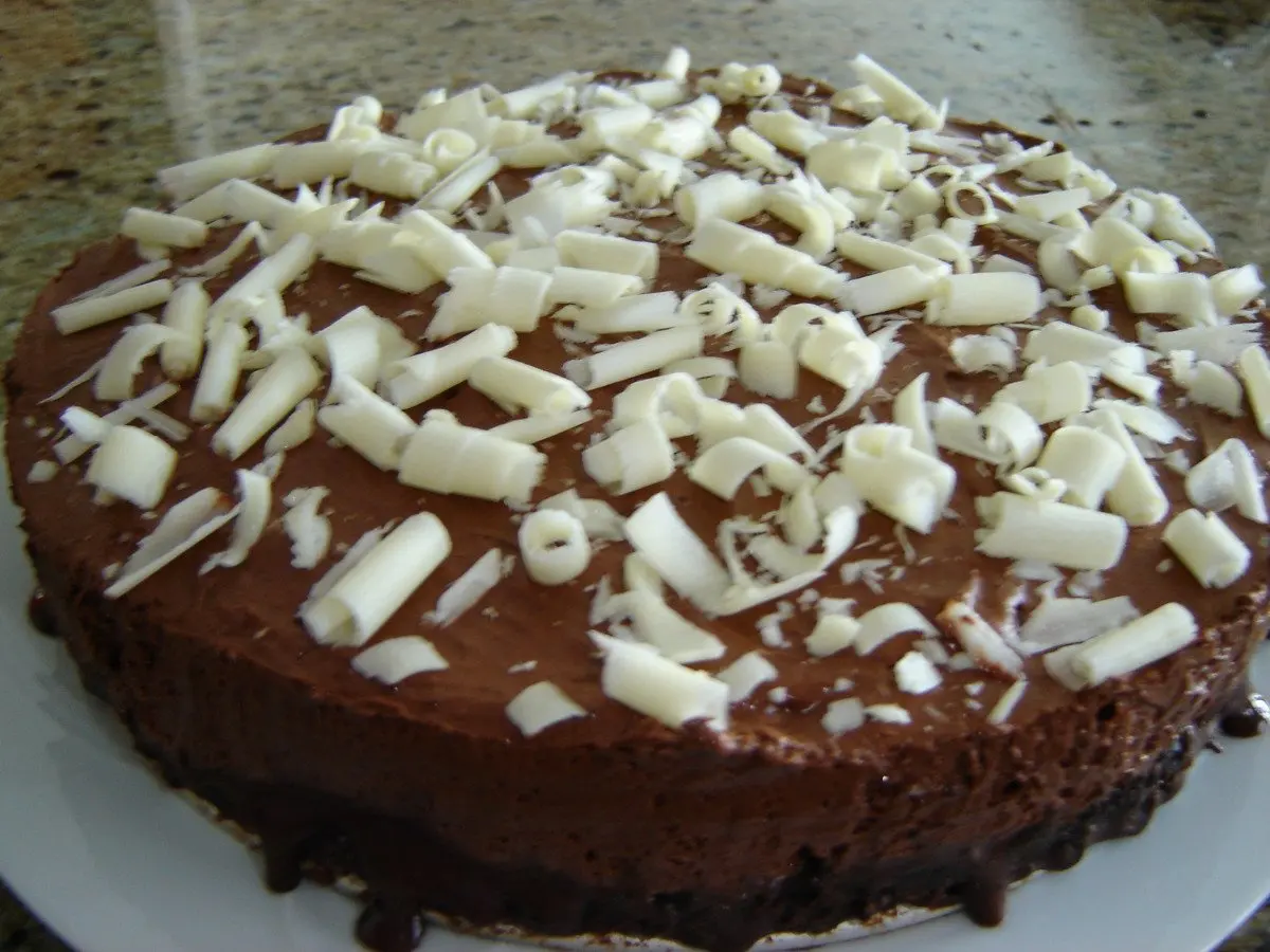 Chocolate & Hazelnut Muhallabieh - Middle Eastern Cream Tart